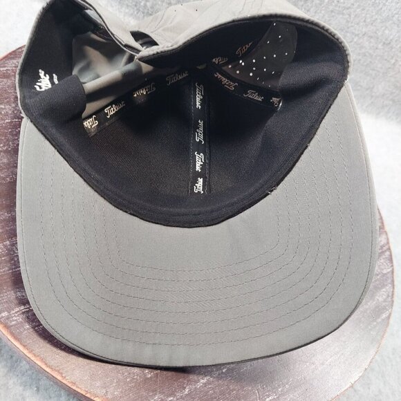 Titleist Gray Performance Golf Cap With Adjustable Strap & Perforated Design - Picture 9 of 12